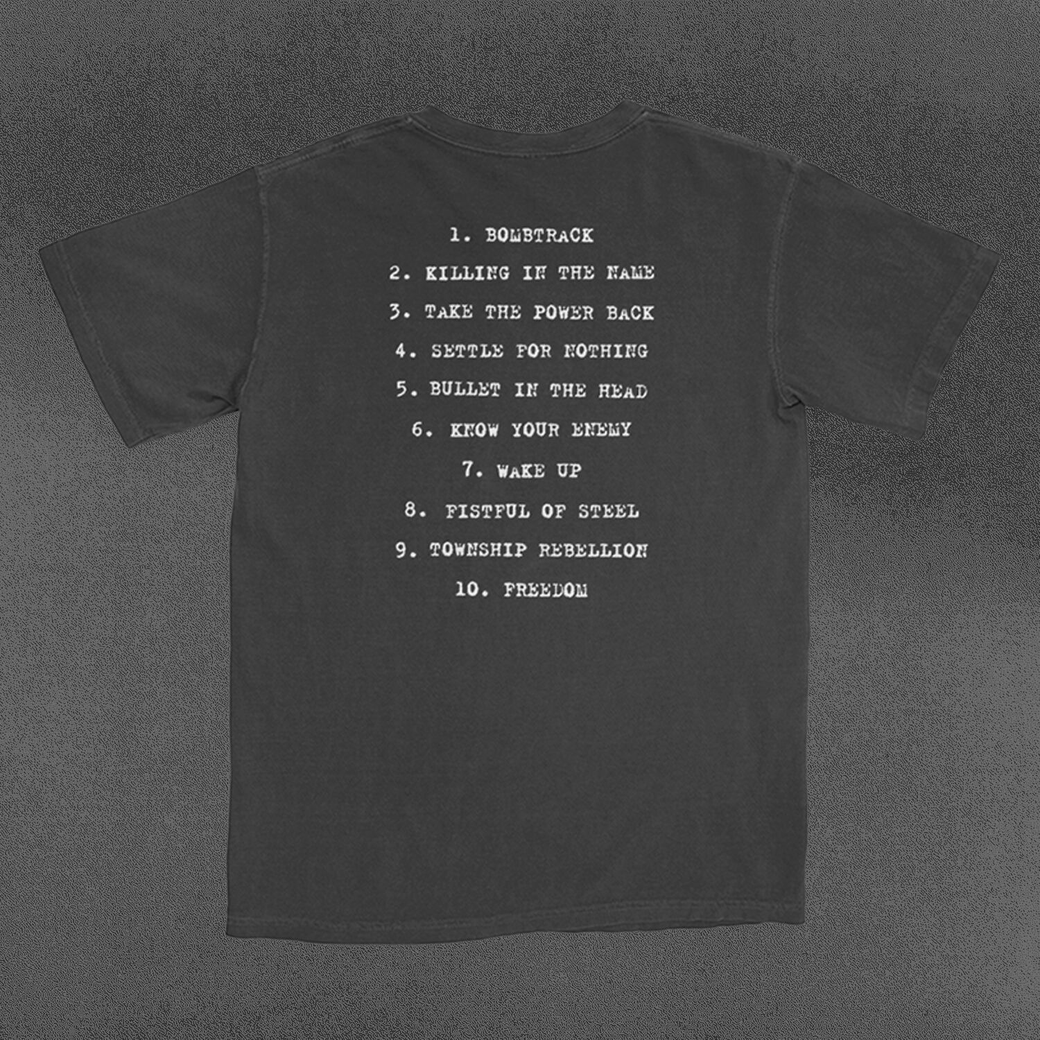 T shirt list on sale